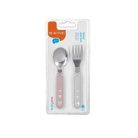 Roostevabast terasest lusikas ja kahvel