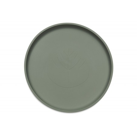 Silikoon taldrik, ash green