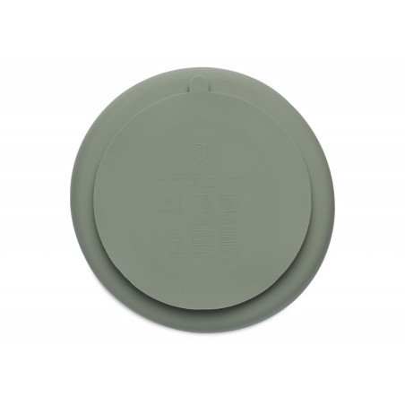 Silikoon taldrik, ash green