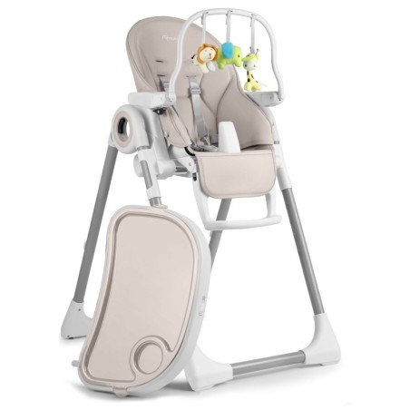 Söögitool lauaga, lamamistool, valge-hall + mänguasjakaar