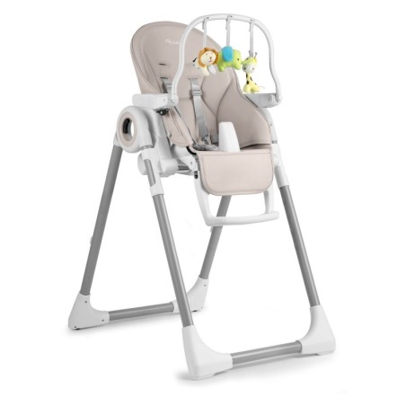 Söögitool lauaga, lamamistool, valge-hall + mänguasjakaar