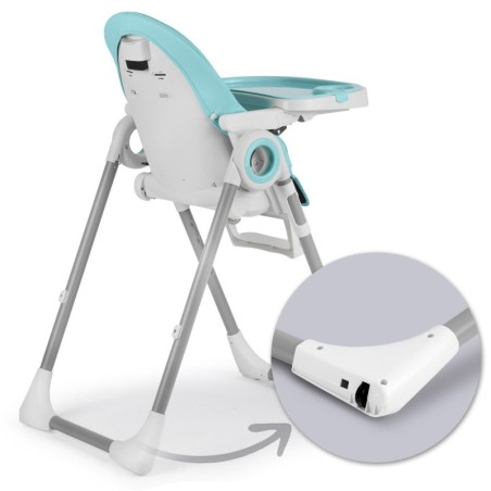 Söögitool lauaga, lamamistool, belo blue