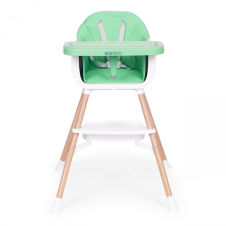 Laste söögitool 2-in-1, roheline