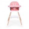 Laste söögitool 2-in-1, roosa