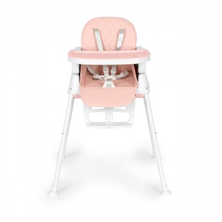 Kolm-ühes kokkupandav laste söögitool, roosa