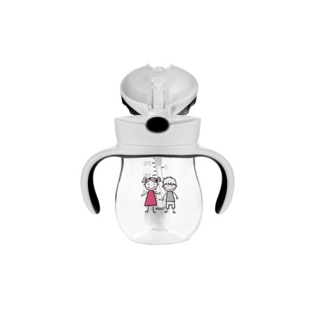 TRITAN / Mittevalguv tass 250 ml kahe käepidemega hall