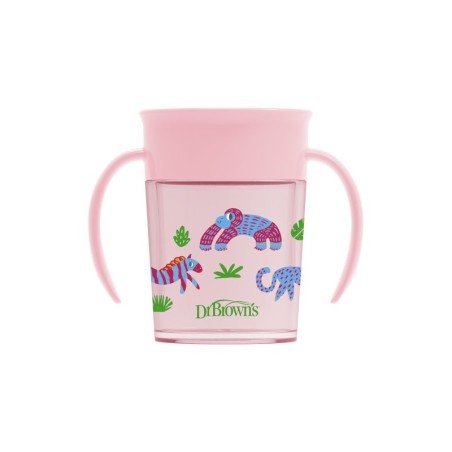 Cheers 360 tass käepidemetega, 200 ml, roosa, 1 pakk