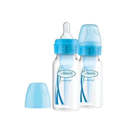 120 ml PP kitsad valikud + pudel – sinine, 2-pakk