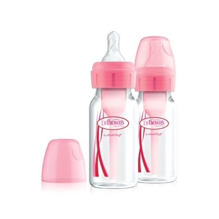 120 ml PP kitsad valikud + pudel – roosa, 2-pakk