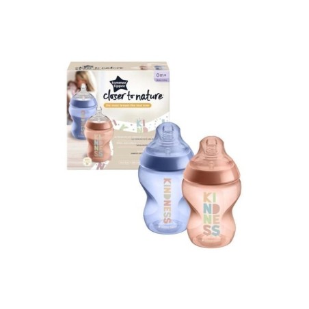 Tommee Tippee Closer to Nature 2 lutipudelid 260ml 0 kuud ja +