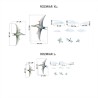 Seinakleebiste komplekt XL Pterodactyls