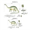 Seinakleebis XL Brontosaurus