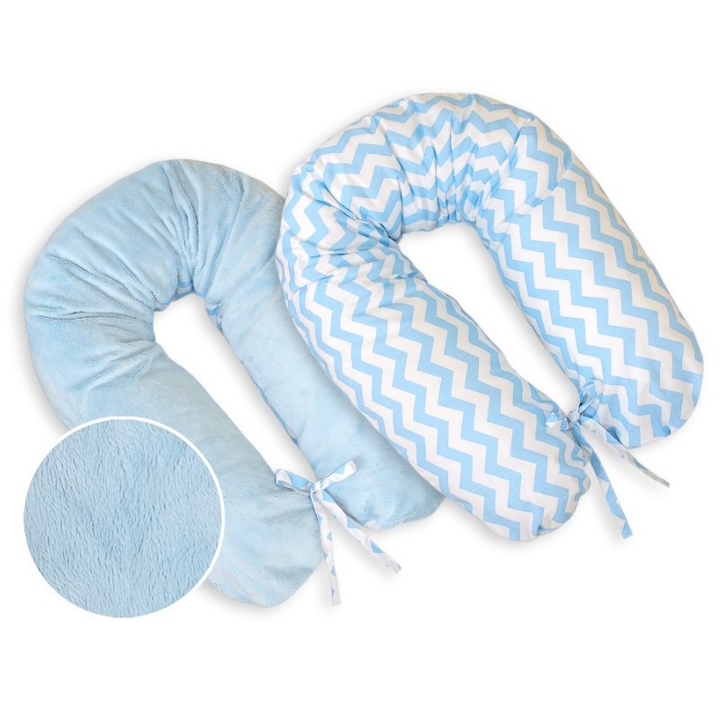 Rasedus tugipadi / imetamispadi kahepoolne, Simple chevron pink