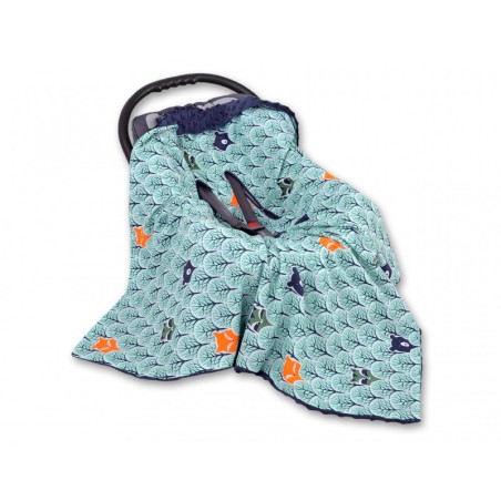 Turvahälli tekk, tumesinine/mint forest