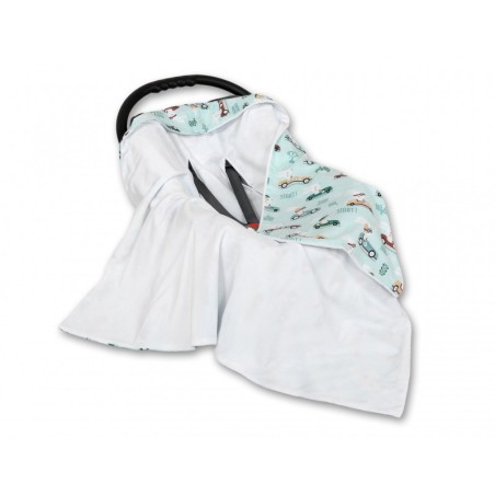 Turvahälli tekk, valge/mint jänesed