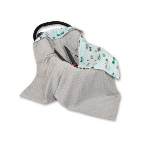 Turvahälli tekk, hall/mint jänesed