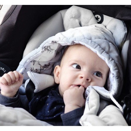 Turvahälli tekk, peony dreamland - cream