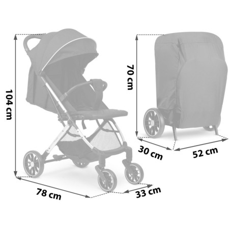 Laste vanker jalutuskäru Paseo Nukido