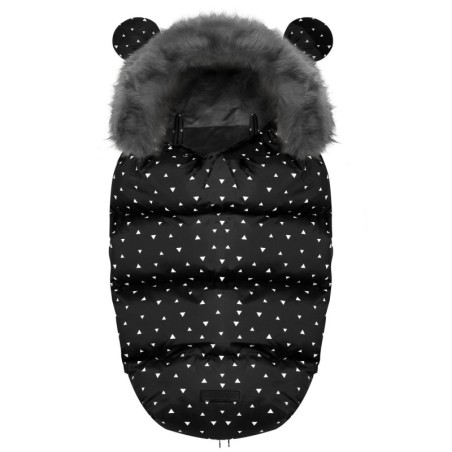 Soojakott - must kolmnurkadega