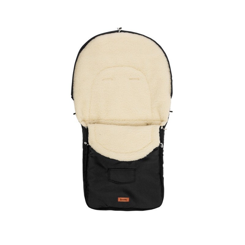 Vankri soojakott vill – must (95x40 cm)