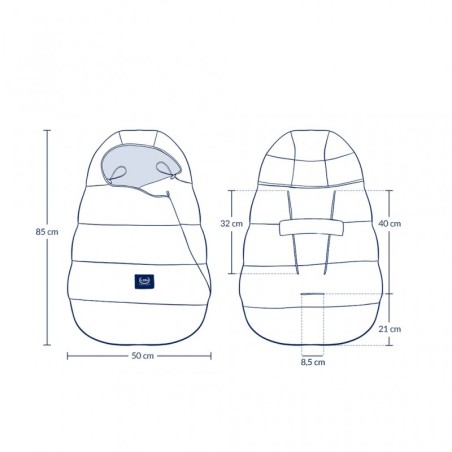 Soojakott Aspen MULTI beebile 0-1 a, velvet, grey