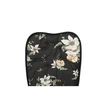 Käru pehmendus ja padi Deluxe – mustad lilled