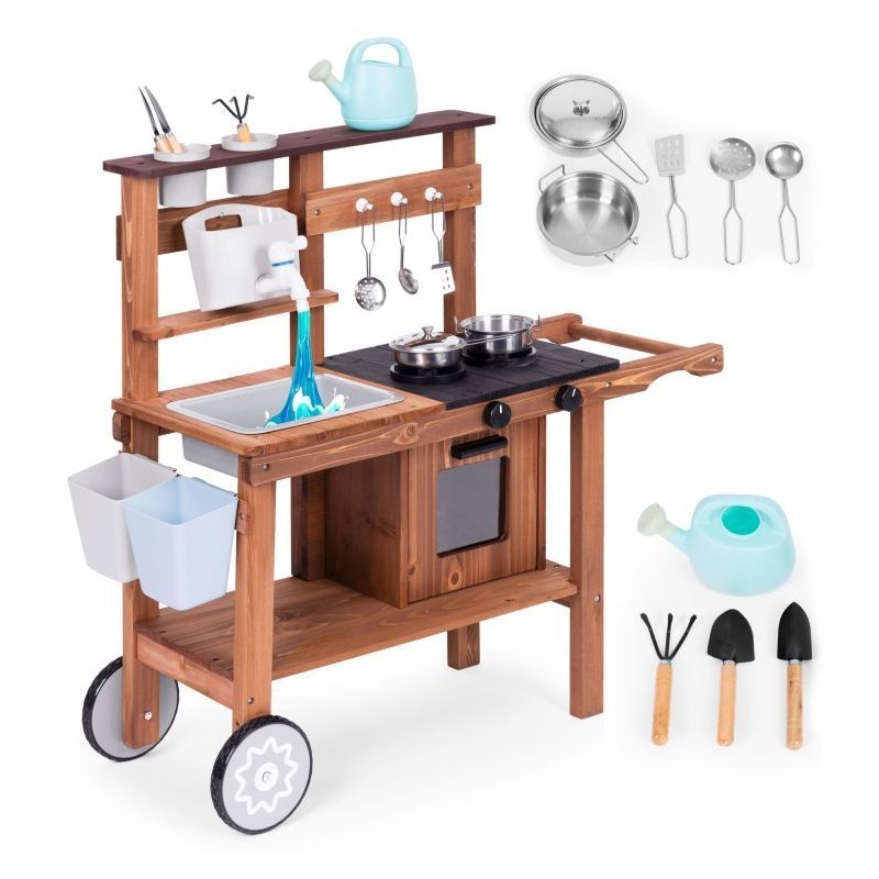 Mudaköök laste mänguköök puidust koos tarvikutega