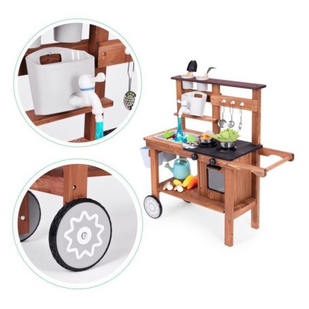 Mudaköök laste mänguköök puidust koos tarvikutega