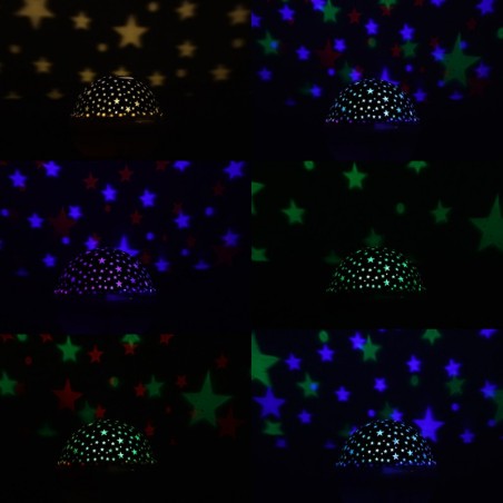 Täheprojektor öölamp USB