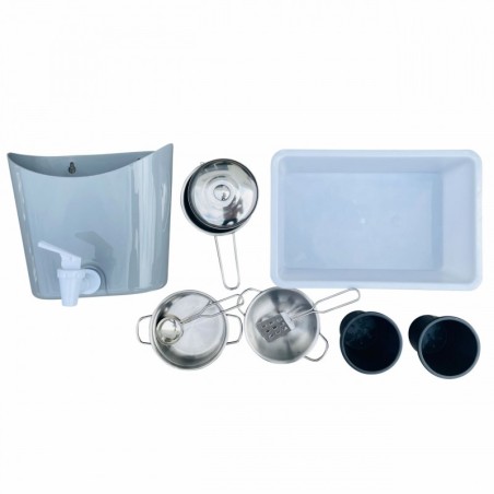 Mudaköök õueköök lastele veega ja liivaga mängimiseks