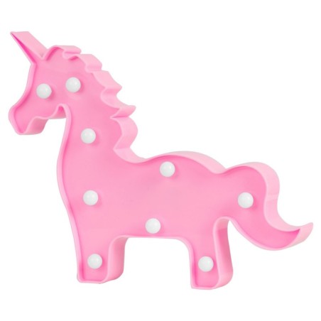 Ükssarviku öölamp roosa