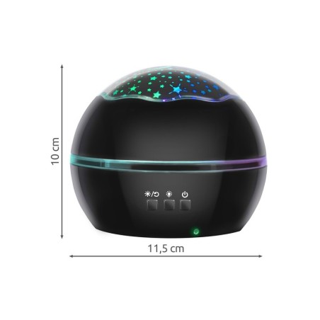 Öölamp projektor, must