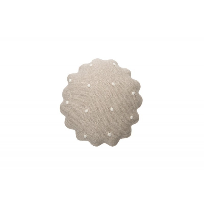 Kootud padi Round Biscuit Dune White