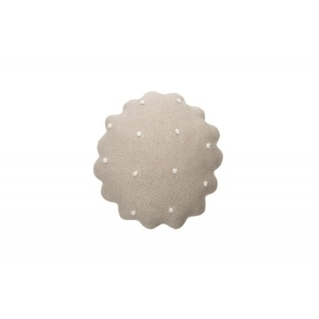 Kootud padi Round Biscuit Dune White