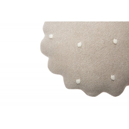 Kootud padi Round Biscuit Dune White