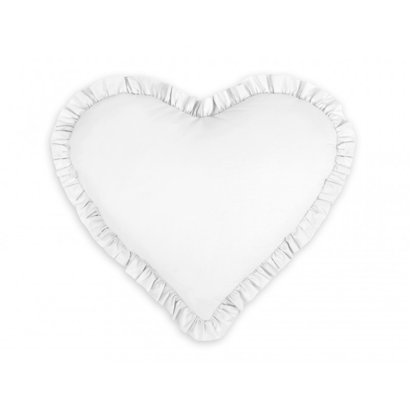 Dekoratiivpadi Süda, valge