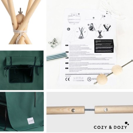 Veekindel tipi telk Forest roheline