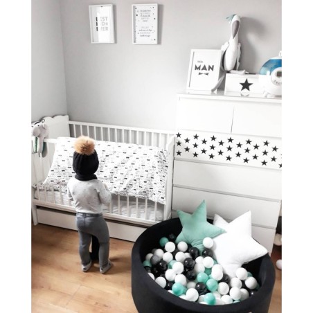 Pallimeri H30 + 200 palli, must