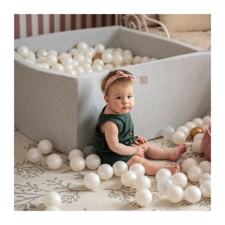 Pallimeri kandiline 90x90x40 cm + 200 palli, helehall