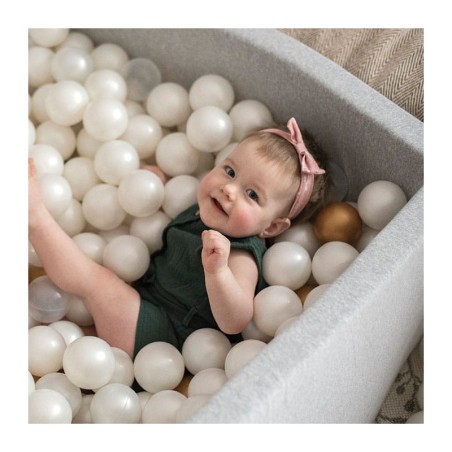 Pallimeri kandiline 90x90x40 cm + 200 palli, helehall