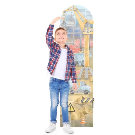 Seinakleebis mõõdupuu ehitusplats sinine