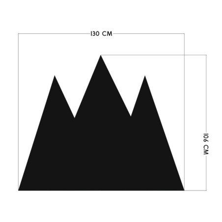 Seinakleebis kriiditahvel mäed