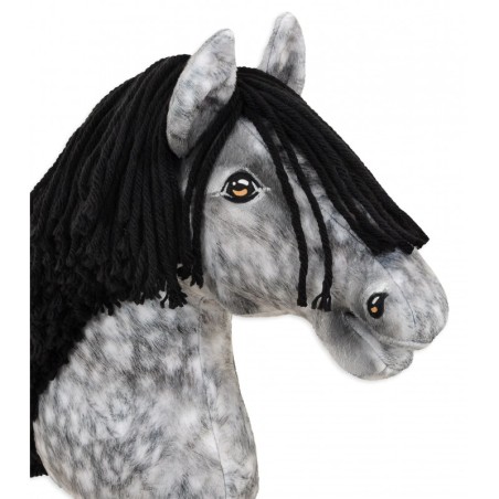 Kepphobune Premium - hall täpiline hobune musta lakaga A3