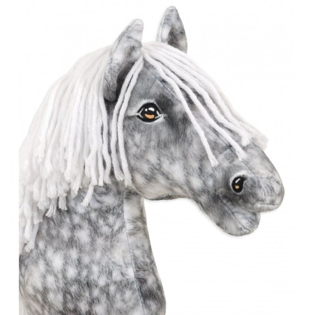 Kepphobune Premium - hall täpiline hobune valge lakaga A3