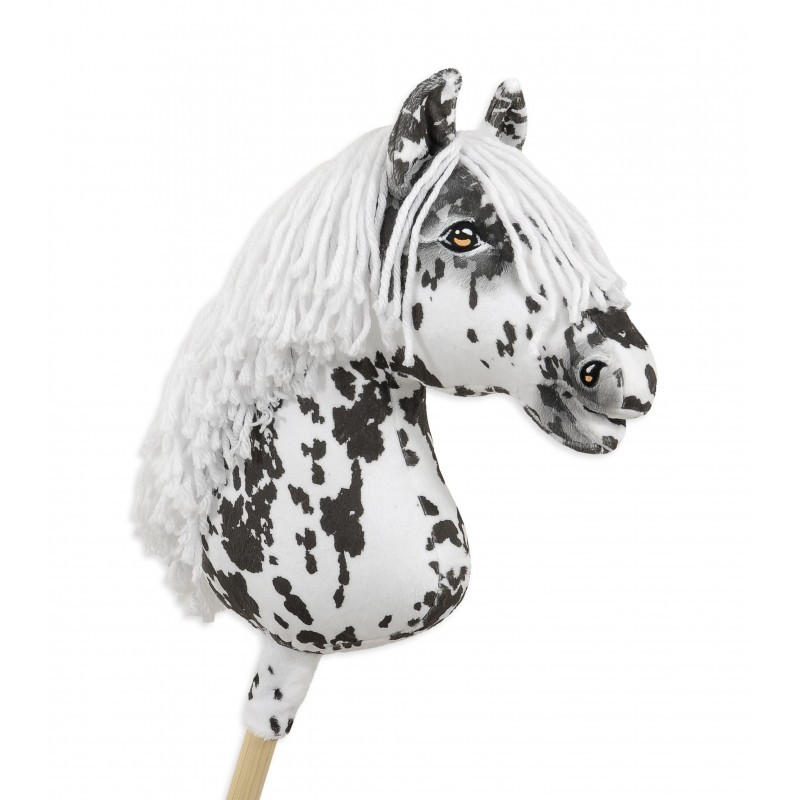 Kepphobune Premium - täpiline hobune valge lakaga A3