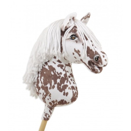 Kepphobune Premium - pruun täpiline hobune valge lakaga A3