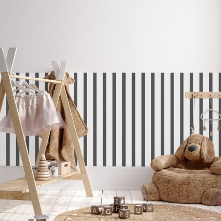 Seinakleebis paneel 60 cm, must-valge