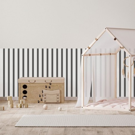 Seinakleebis paneel 60 cm, must-valge