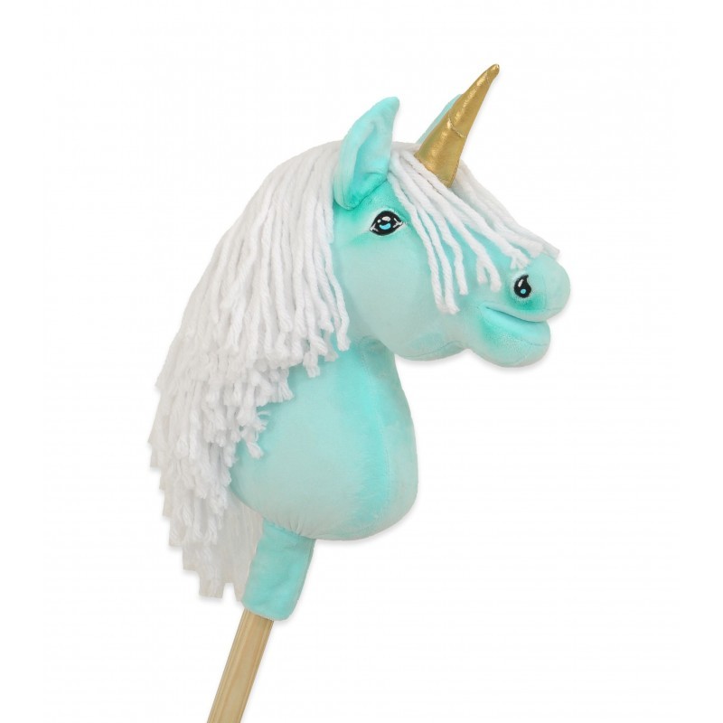 Kepphobune Ükssarvik A4 - mint, valge lakk ja kuldne sarv