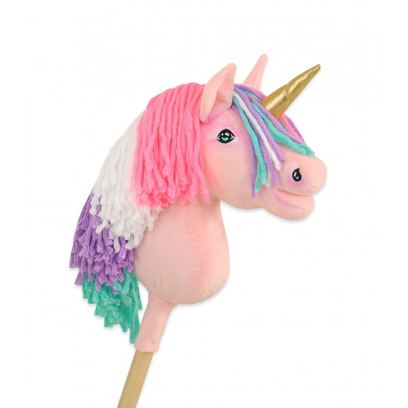 Kepphobune Ükssarvik A4 - roosa, värviline lakk ja kuldne sarv